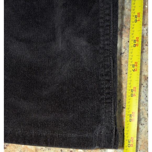 Charter Club black Wide Leg Corduroy Pants Size 6 - Picture 6 of 7